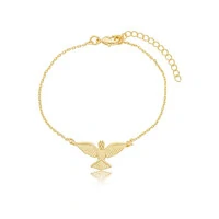 Pulseira joia com significado divino espirito santo ouro18k