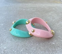 Bracelete Resina Cosmos Candy Ouro (escolha a cor)
