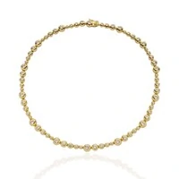 Colar riviera joia cravação inglesa 42cm5mm ouro18k