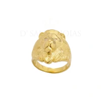 Anel Leão Ouro18k
