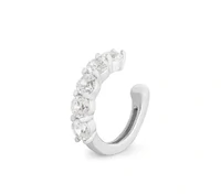 Brinco piercing solitários 2.5mm regulável prata925
