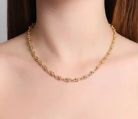Colar corrente elos t. com bolinhas 9mm joia clássico