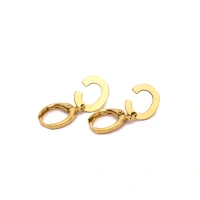 Argola Letra 1.2 cm Ouro
