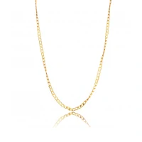 Colar Longo Elo Groumet Delicado Ouro