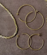 Brinco argola lisa ouro18k (escolha o tamanho)