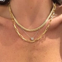 Colar choker gargantilha malha trabalhada ouro18k