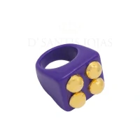 Anel Pop Fun Bolas Roxo