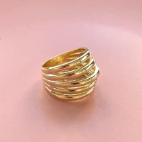 Anel voltas Minimalista ouro18k