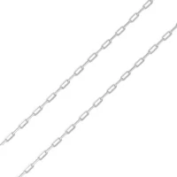 Colar Corrente elos classica 5mm delicada Rodio