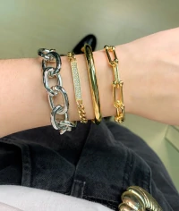 Pulseira Elos Rodio