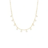 Colar e choker delicada joia boho solitários pontos de luz pendurados