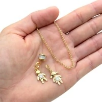 Colar Mães com pingente filho ou filha ouro18k ( monte seu colar )