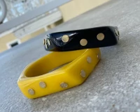 Bracelete Resina Cosmos Slim Ouro18k (escolha a cor)