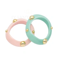 Bracelete Resina Cosmos Candy Ouro (escolha a cor)