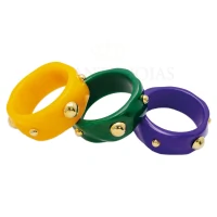 Bracelete Resina Cosmos Colors Ouro (escolha a cor)