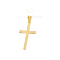 Pingente Crucifixo Chapado Ouro