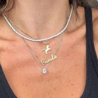 Colar joia solitário gota 1.72ct (7mm) moissanite prata925