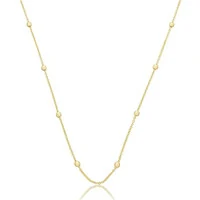 colar bolinhas corrente elos portugueses ouro18k