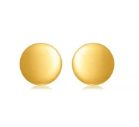 Brinco protagonista botão ouro18k