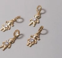 Colar Mães com pingente filho ou filha ouro18k ( monte seu colar )