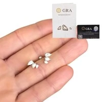 Brinco e piercing ear cuff mini navetes moissanite tarraxas baby prata925