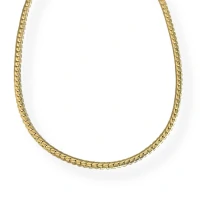 Colar choker gargantilha malha trabalhada ouro18k