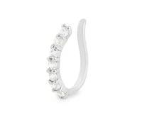 Brinco piercing delicado de encaixe
