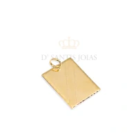 Pingente Placa Ouro lisa