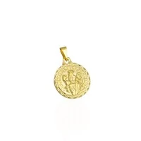 Pingente medalha de são bento ouro18k