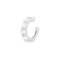 Brinco piercing solitários 3mm regulável prata925