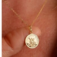 Colar corrente com medalha são miguel arcanjo prata925
