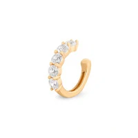 Brinco piercing solitários 2.5mm regulável prata925