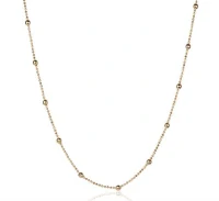 Colar e choker bolinhas menores e maiores delicado ouro18k