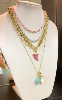 Pingente Figa Off White Ponto Turmalina Ouro