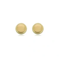 Brinco minimalista bolinha esfera ouro18k (escolha o tamanho)