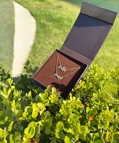 FotoColar joia horse girl salto prata925 ouro18k (sob encomenda)