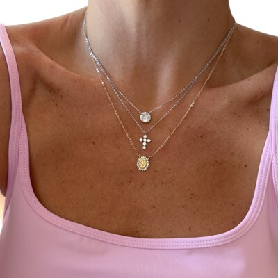 FotoColar joia solitário ponto de luz illusion (invisible) 1.55ct 8mm Moissanite prata925