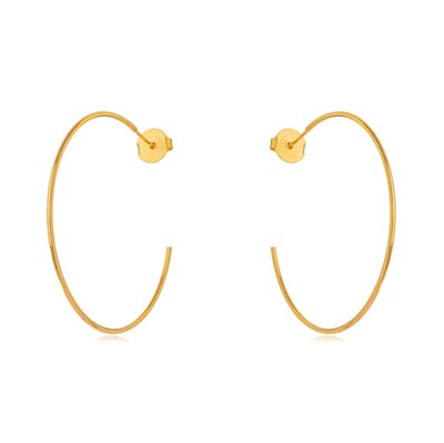 Foto Brinco argola lisa ouro18k (escolha o tamanho)