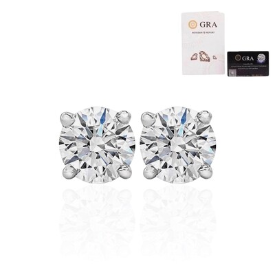 Foto Brinco joia solitário com moissanite 4.1ct (10mm) prata925
