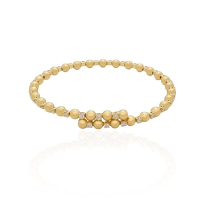 Foto bracelete volta regulável bolinhas e solitários ponto de luz