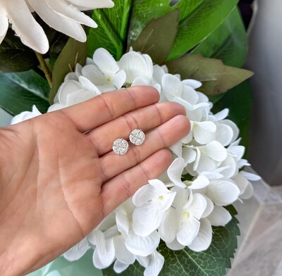 FotoBrinco joia solitário moissanite illusion 2.89ct (1cm) prata925