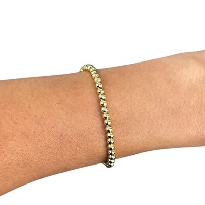 Foto Pulseira boho bolinhas ouro18k