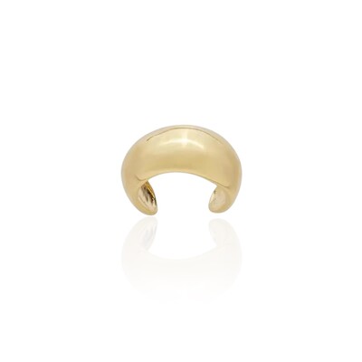 Foto Brinco piercing bold liso ouro18k regulável