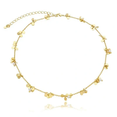 Foto Colar e choker boho cachos com medalhas e pérola