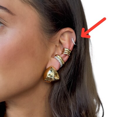 FotoBrinco argola joia cravejada delicada prata925