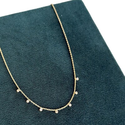 Foto Colar choker delicada pontos de luz