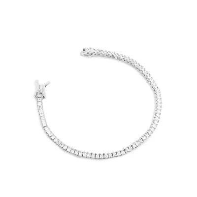 Foto Pulseira riviera joia quadrada 2mm 17cm