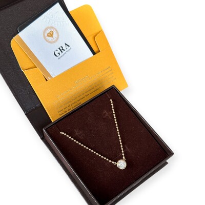 Fotocolar joia bolinhas com solitário moissanite 7mm 1.20ct cravação inglesa prata925