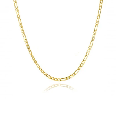 Foto Colar gargantilha figaro ouro18k