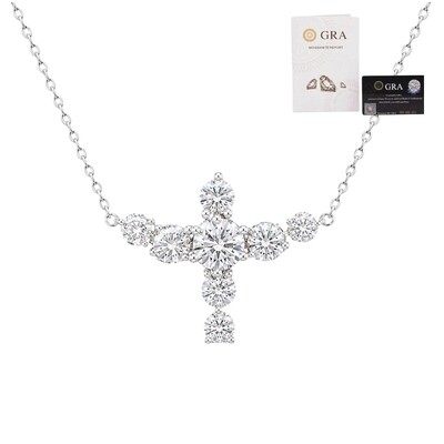 Foto Colar divino espirito santo moissanite 2.34ct 6mm prata925